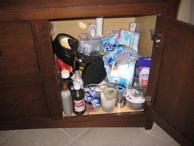 Bathroom Cabinet before